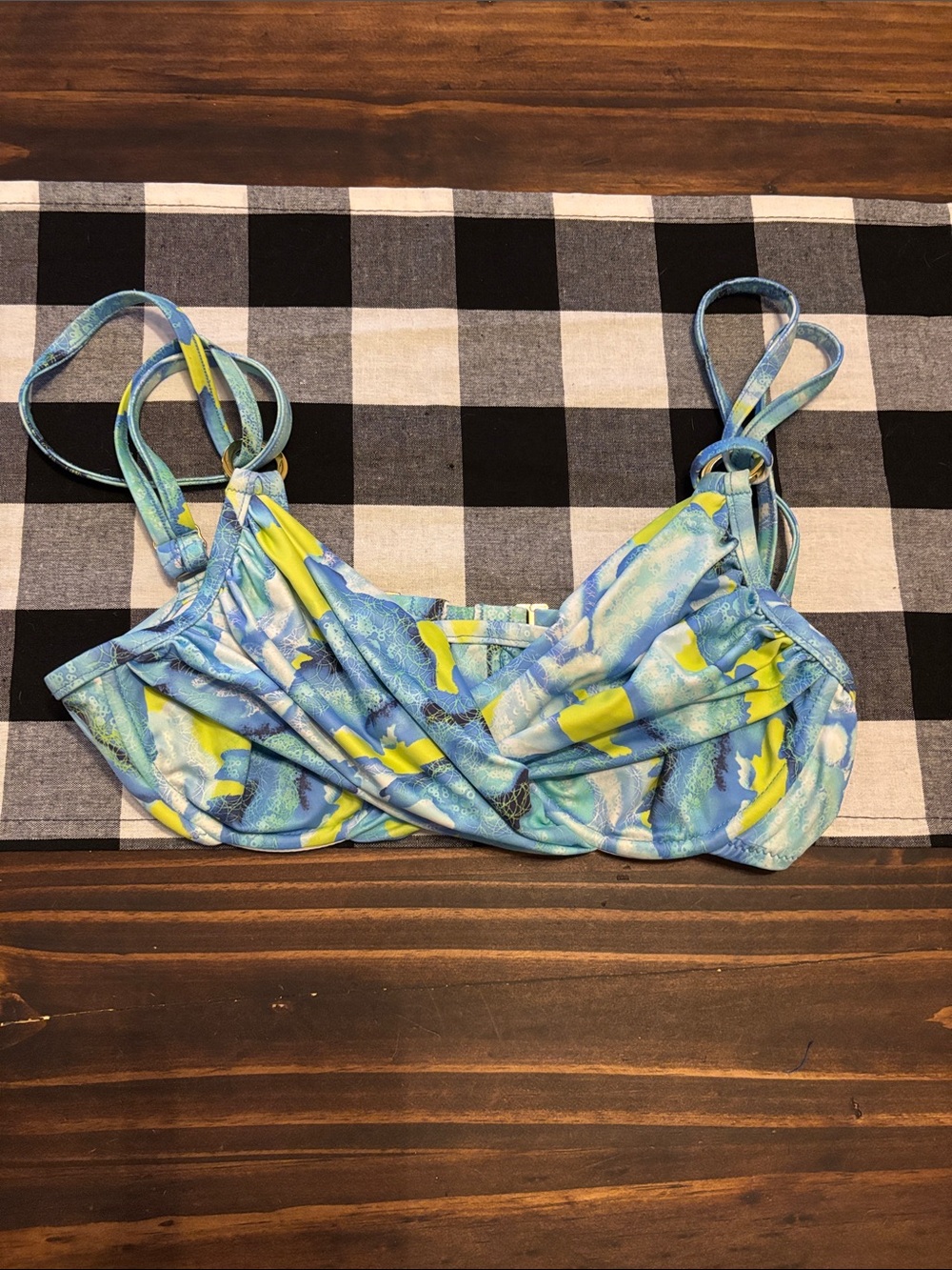 Tara Grinna twist bikini top underwire 32 36 c